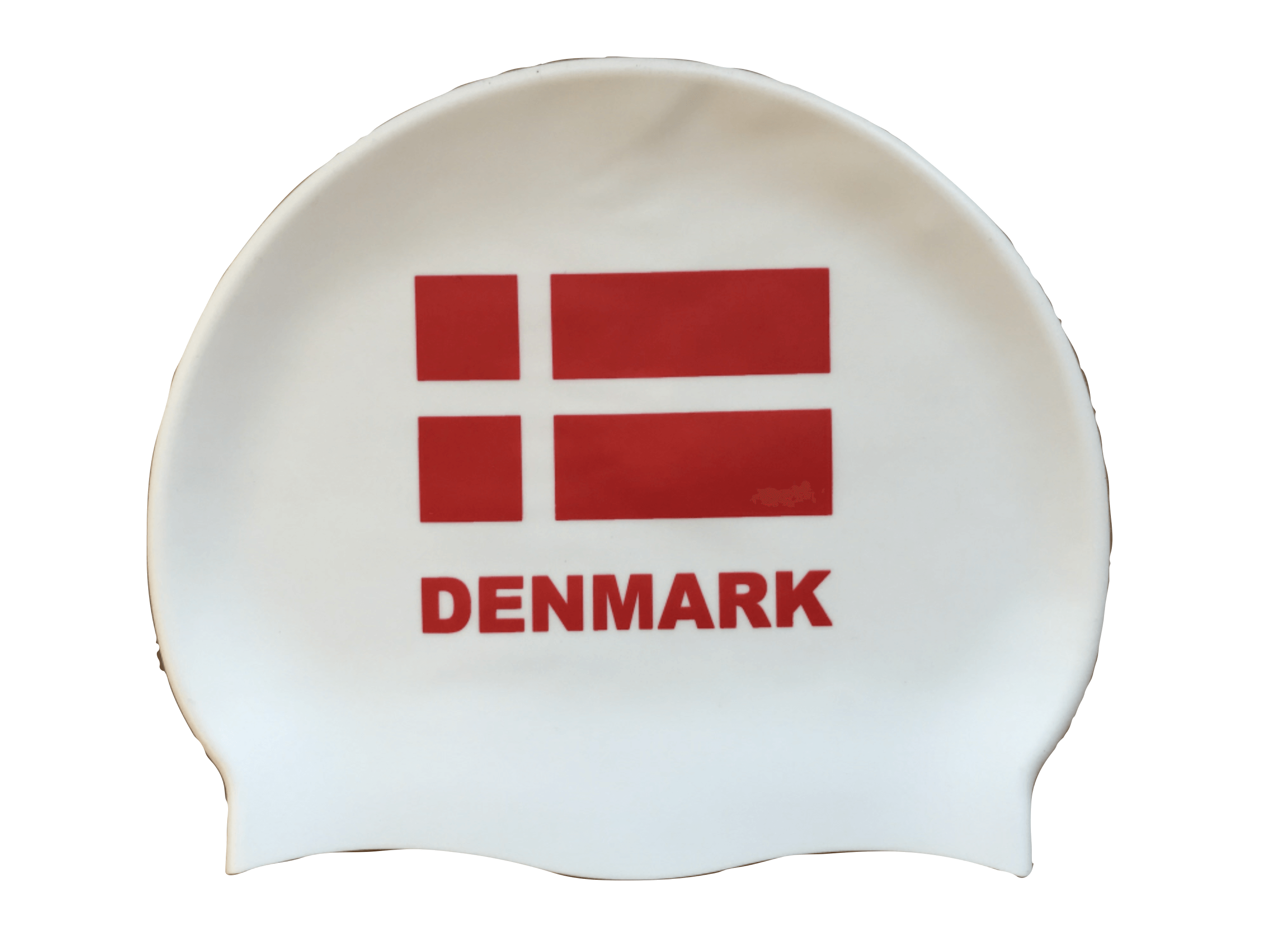 Silikone badehætte med flag - DENMARK